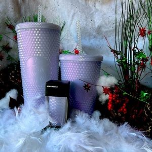 ✨RARE✨LAVENDER ICE STARBUCKS✨Venti & Grande Cold Cups & Keychain✨